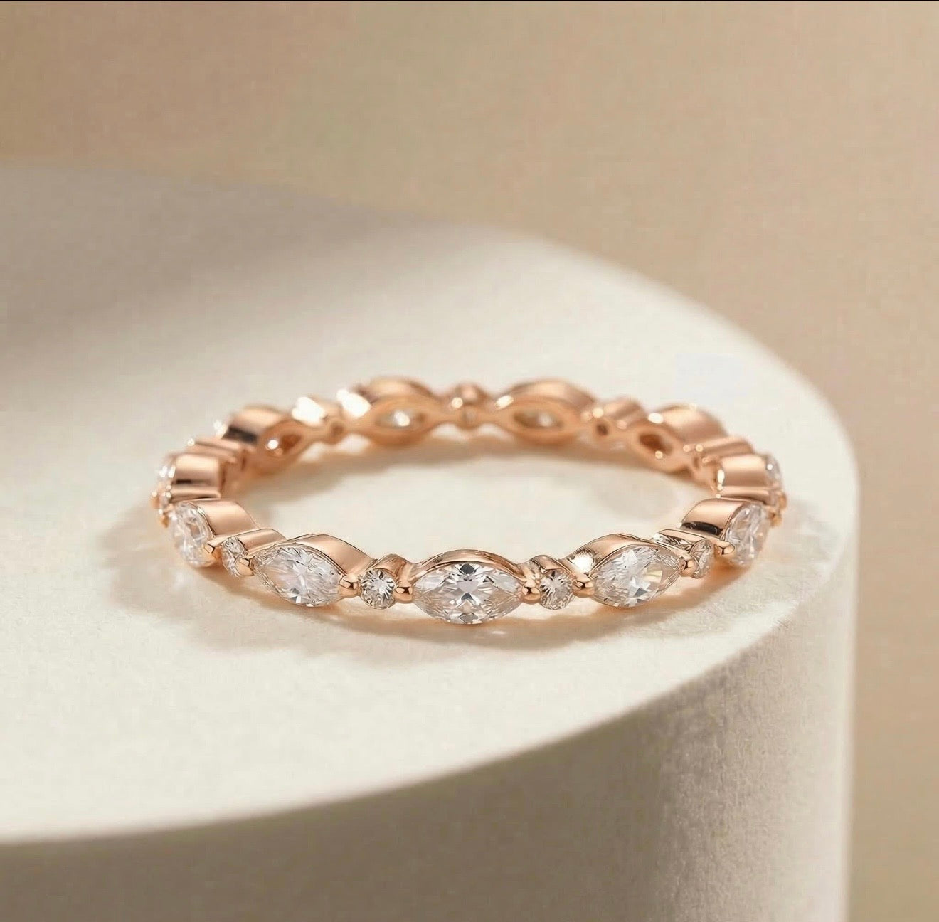 Eternity Gemstone Hidden Memory Band