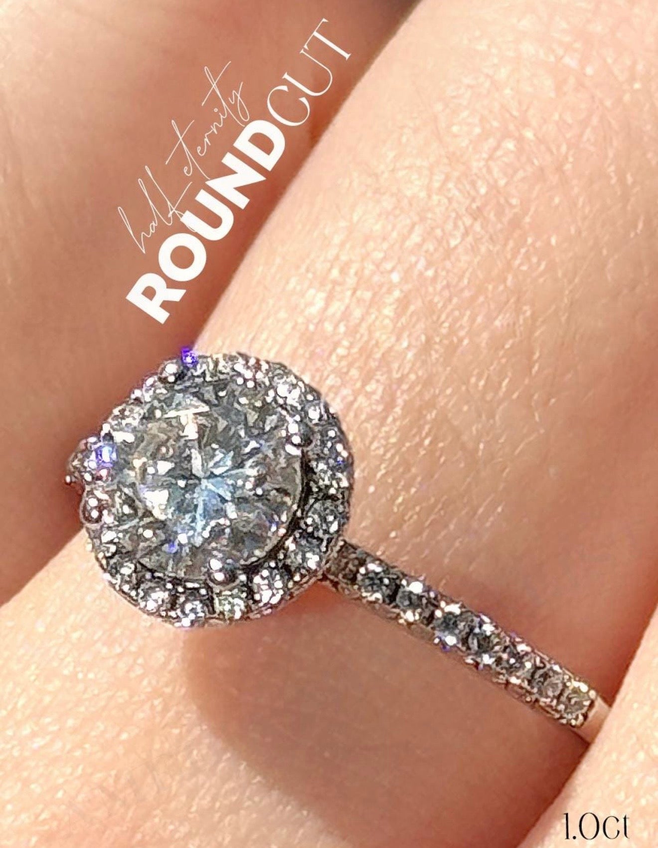 Sterling Silver Behind the Stone Ring