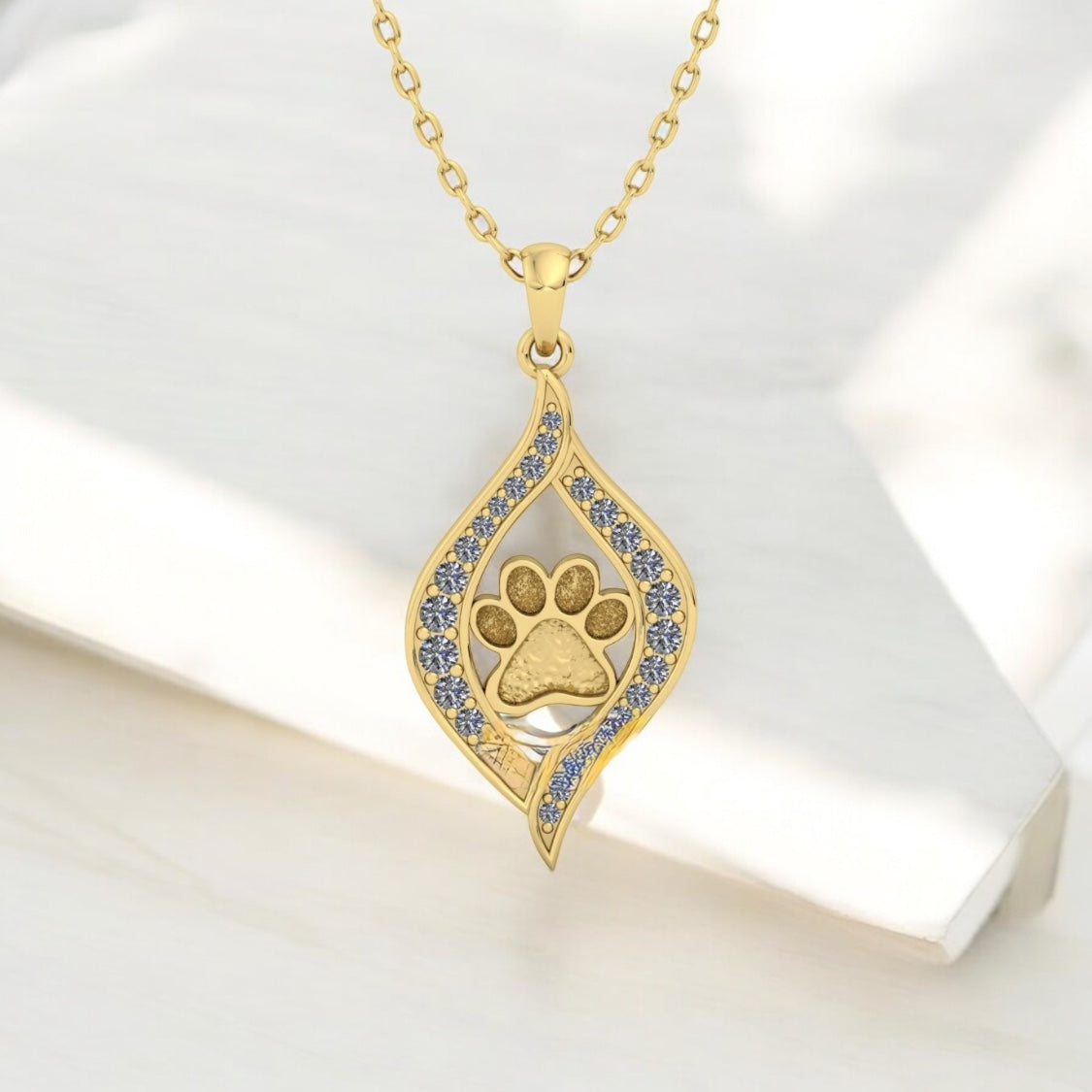 Baily Paw Print Necklace