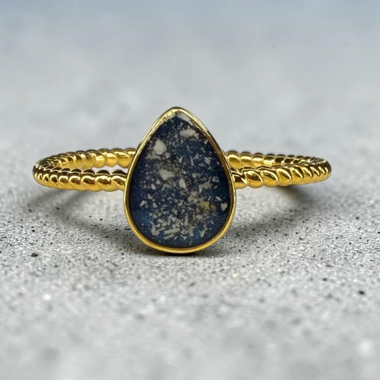 Augusta Rope Ring – cremation and breastmilk keepsake ring