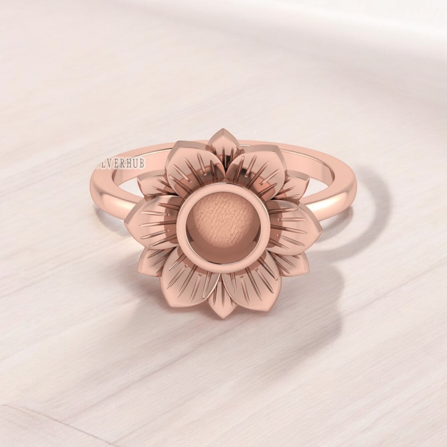 Sunflower Sterling Silver Ring