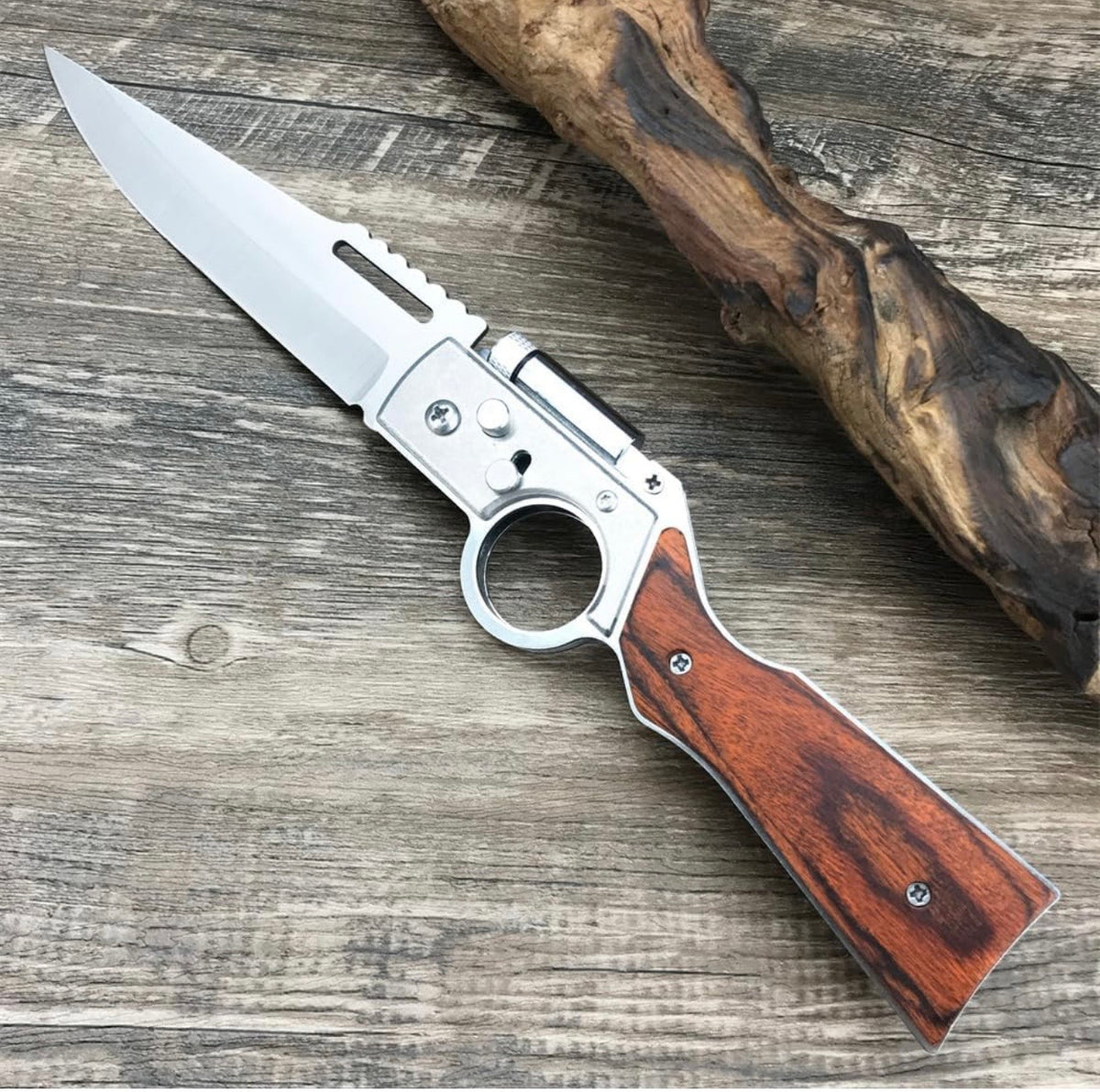Pocket Knife with LED flash light