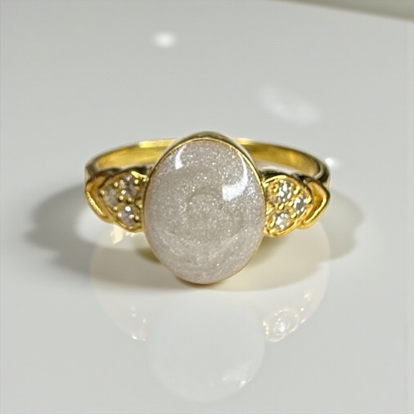 Olive Sterling Silver Ring