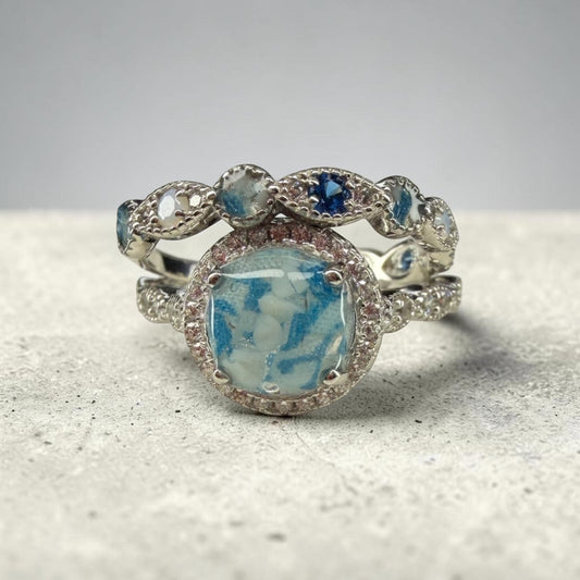 Corina + Bella Ring – cremation and breastmilk keepsake ring