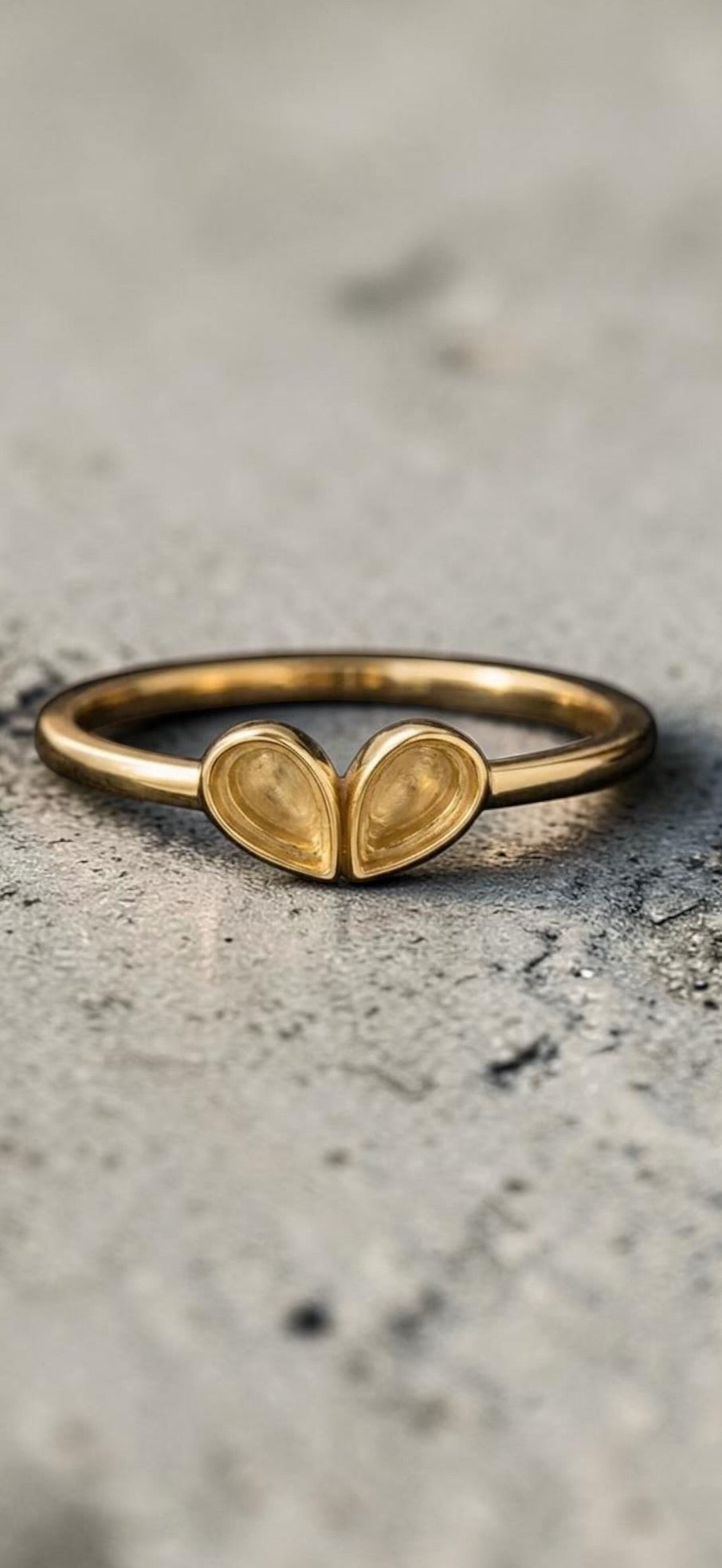 Abbie Double Pear Ring