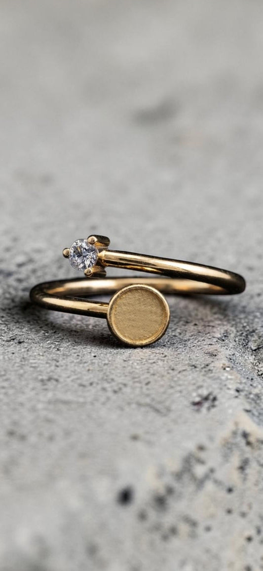Cecile Ring – cremation and breastmilk keepsake ring