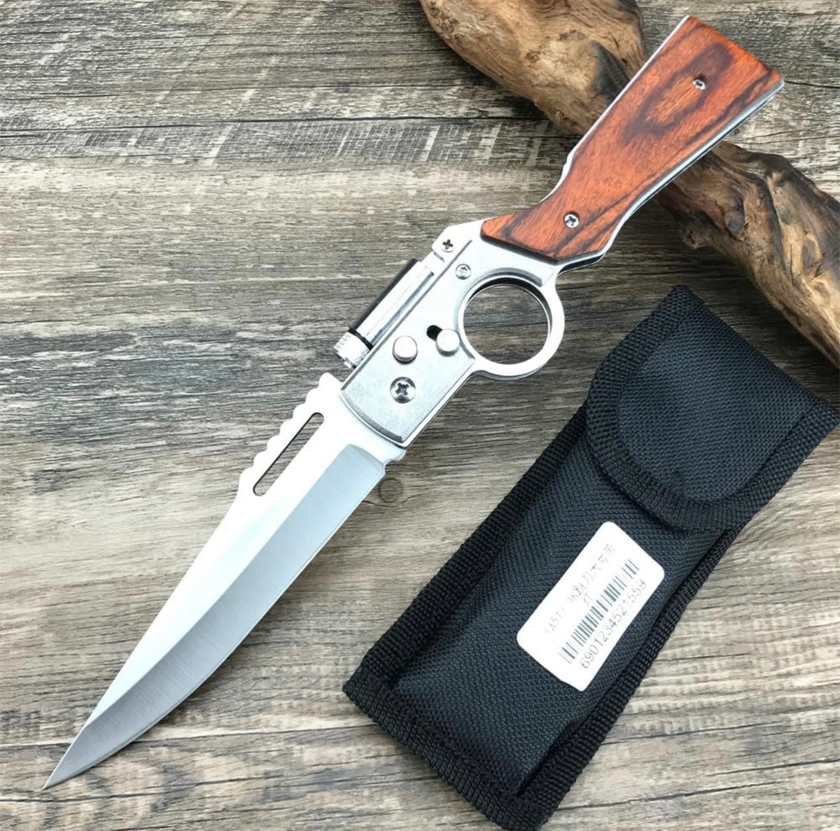 Pocket Knife with LED flash light