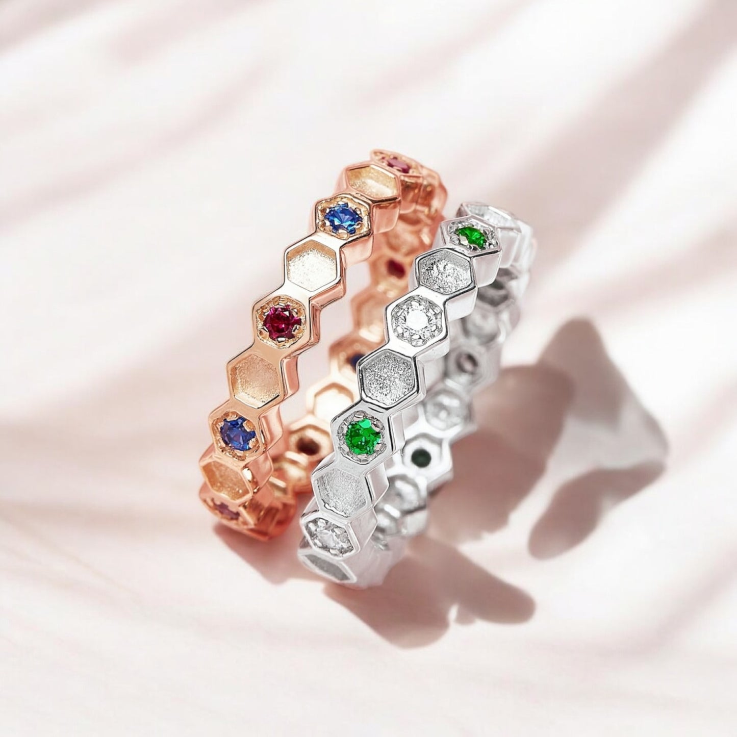 Raine Sterling Silver Ring (Multiple Birthstones)