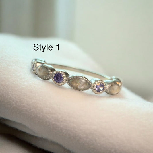 Bella Sterling Silver Ring 1/2 Band