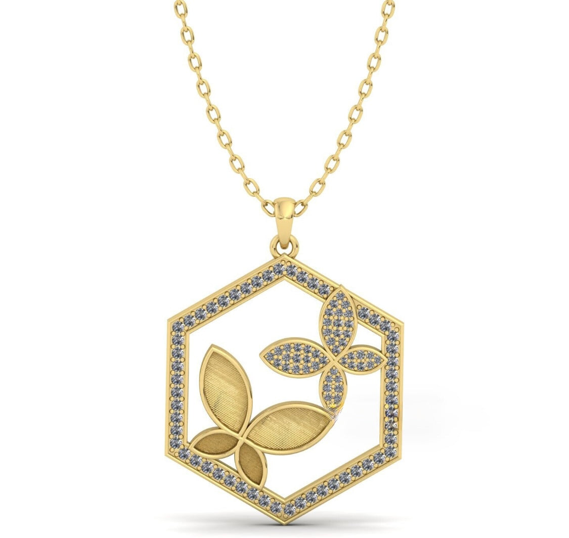 Ribbon Sterling Silver Necklace