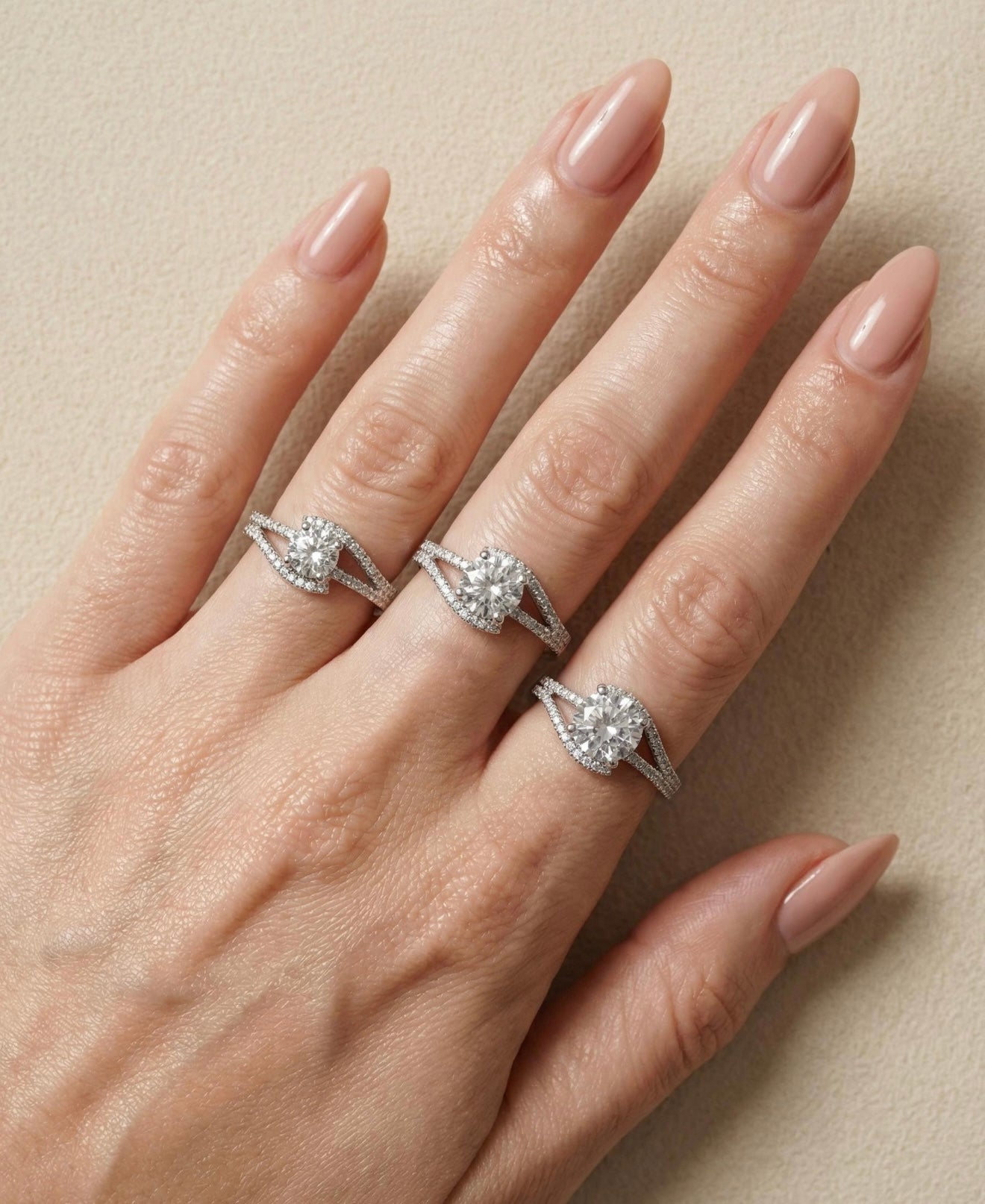 Split Round Behind the Stone Ring