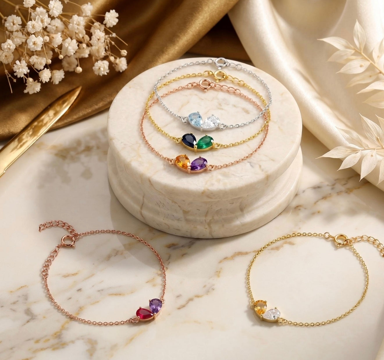 Toi Et Moi Behind the Stone Bracelet