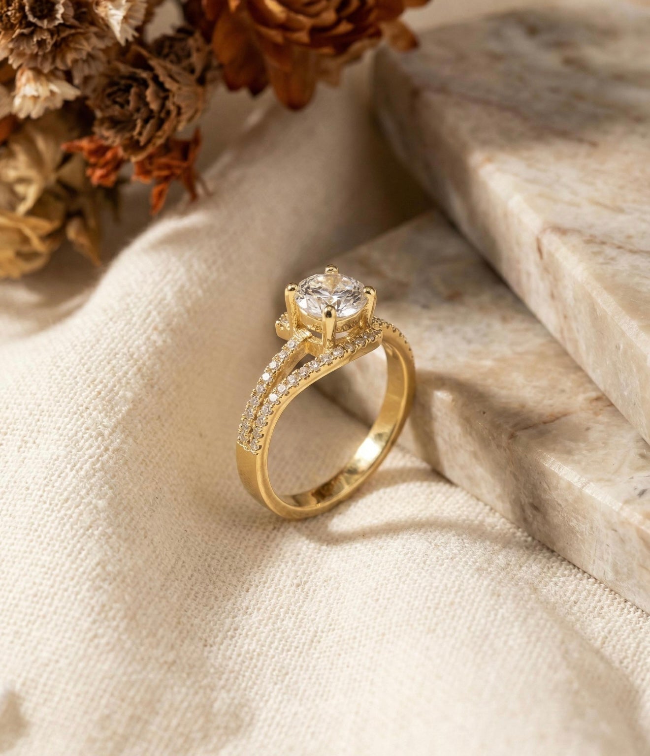 Split Round Behind the Stone Ring