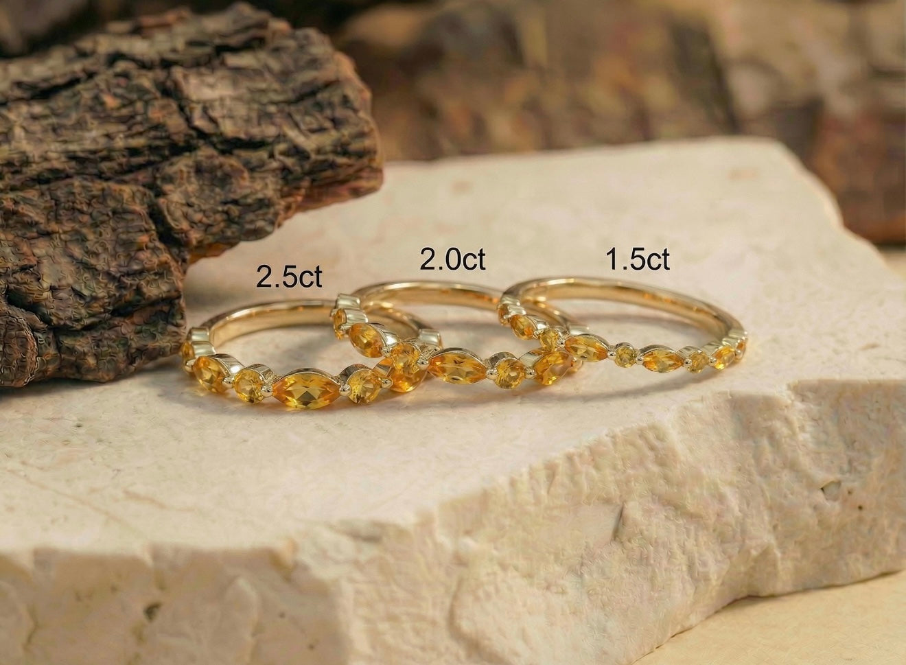 Eternity Gemstone Hidden Memory Band