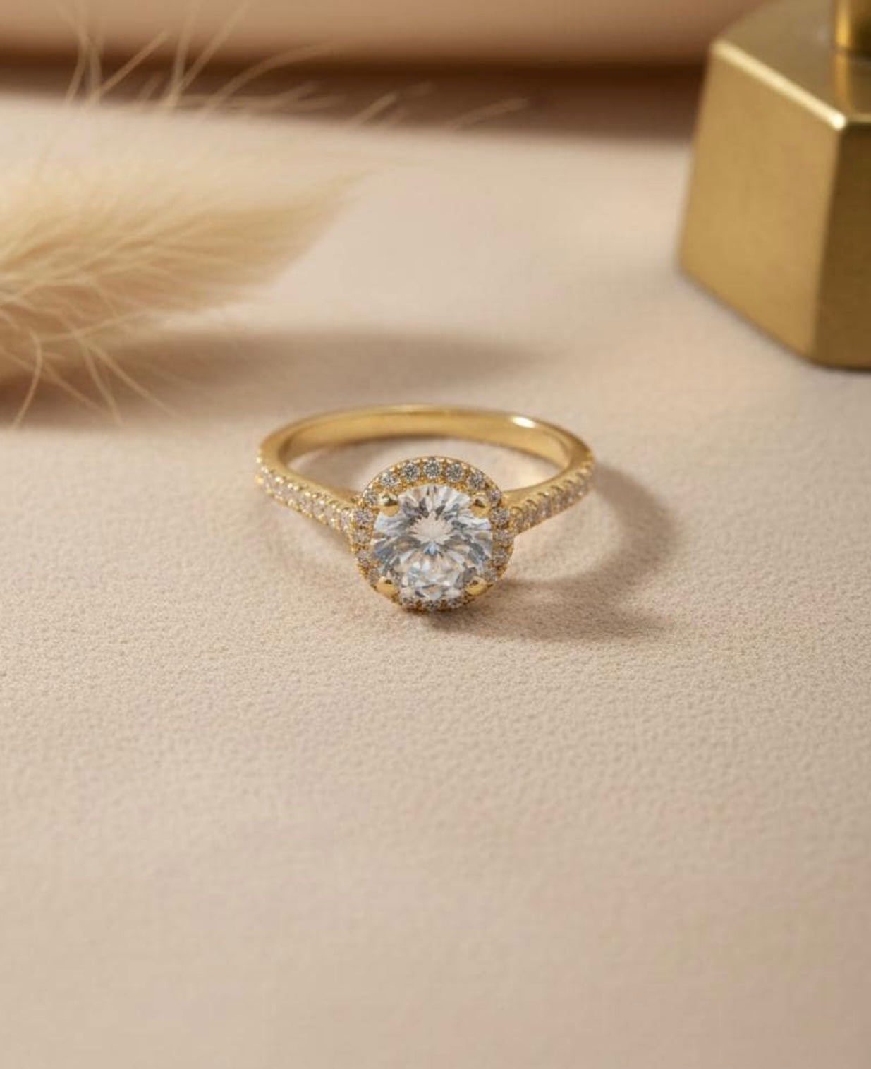 Round Halo Behind the Stone Ring