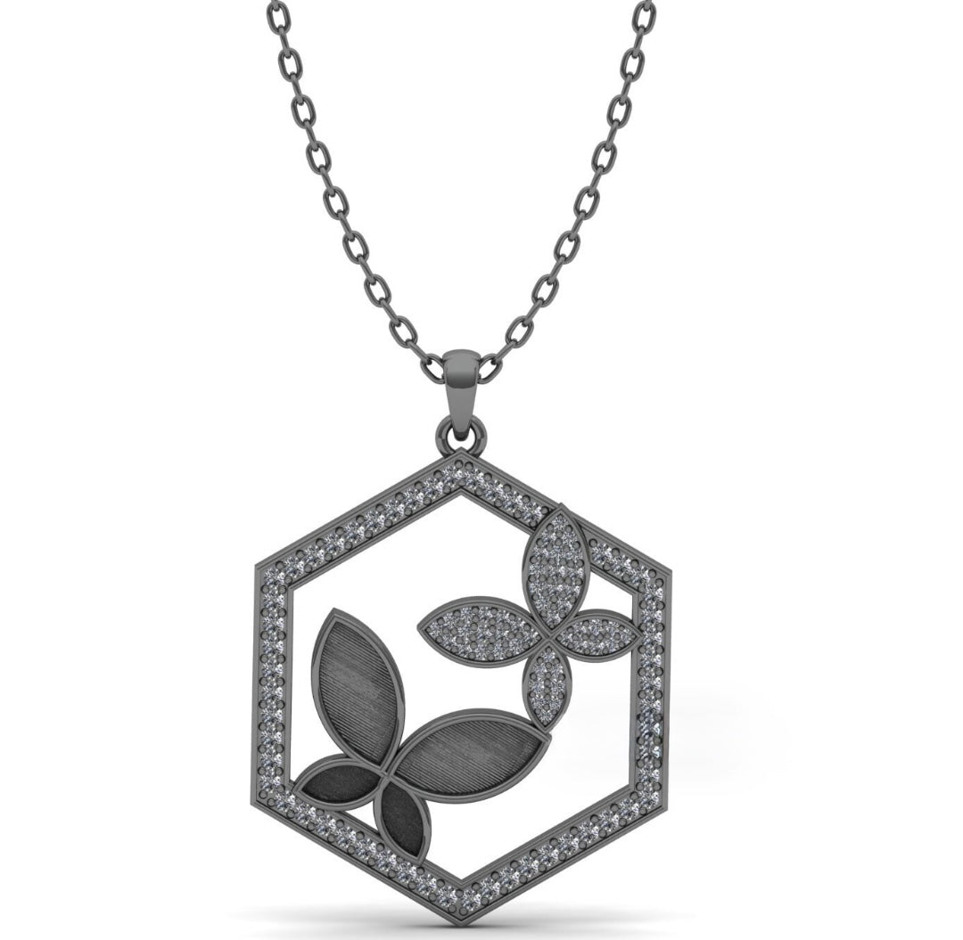 Ribbon Sterling Silver Necklace