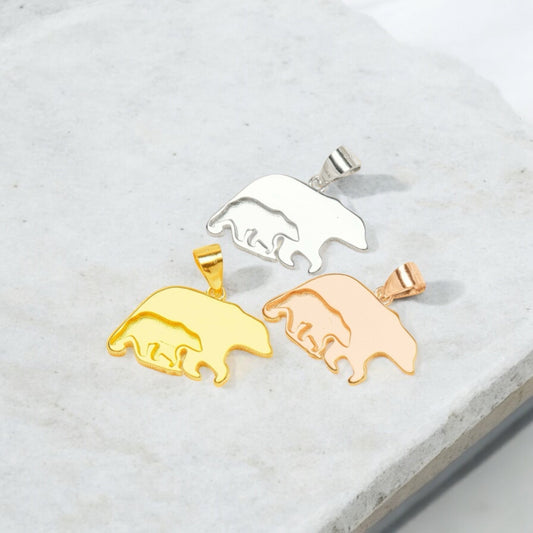 Mama Bear 14K Gold Pendant