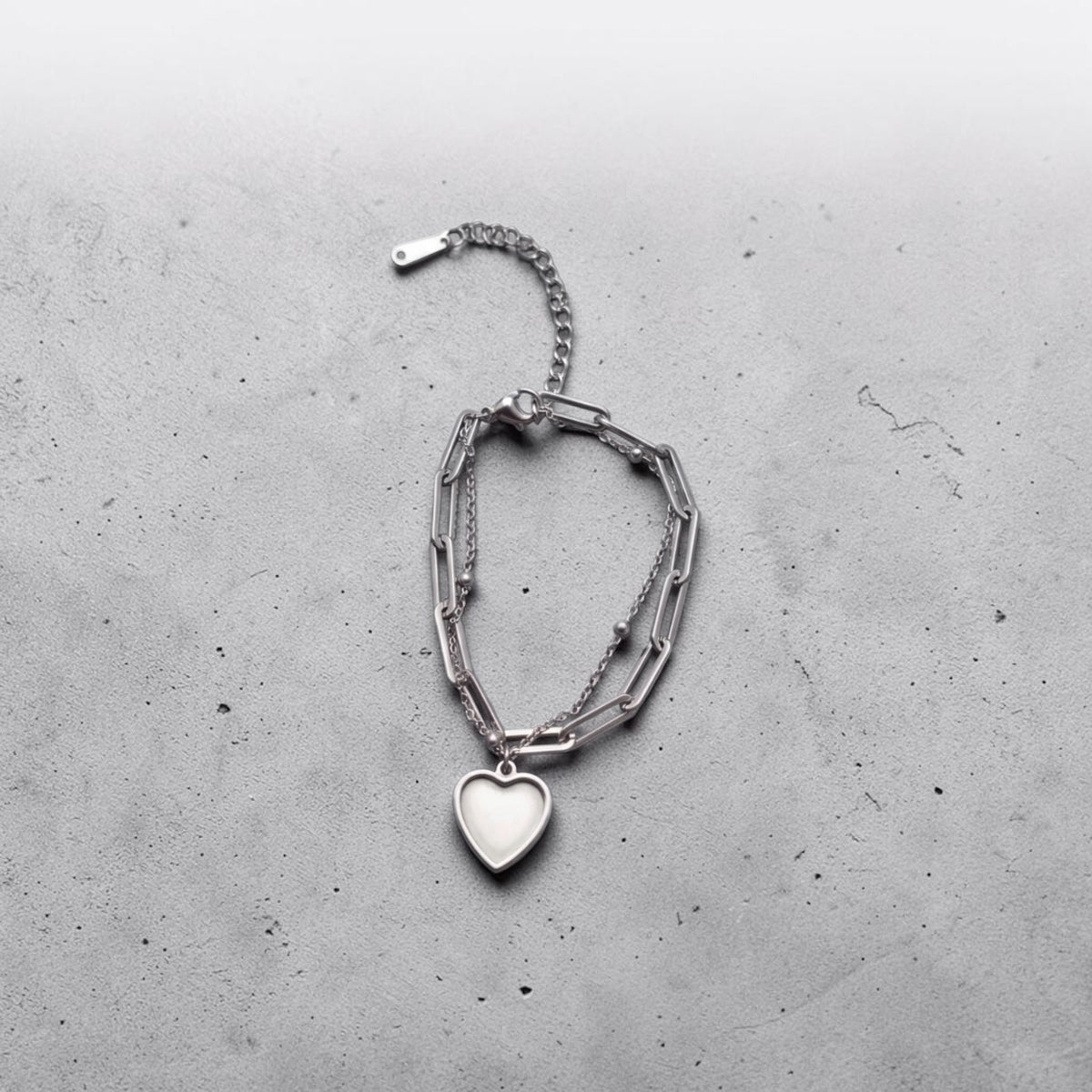 Stainless Steel Heart Bracelet
