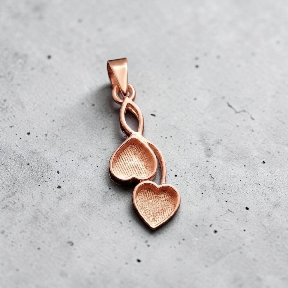 Ginny Double Heart Sterling Silver Necklace