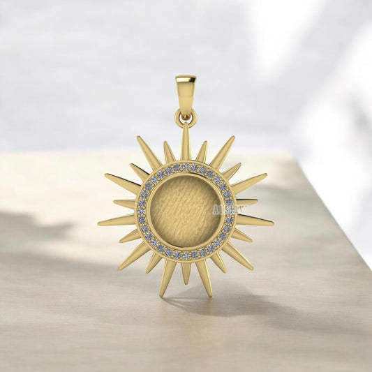 Sun Sterling Silver Necklace