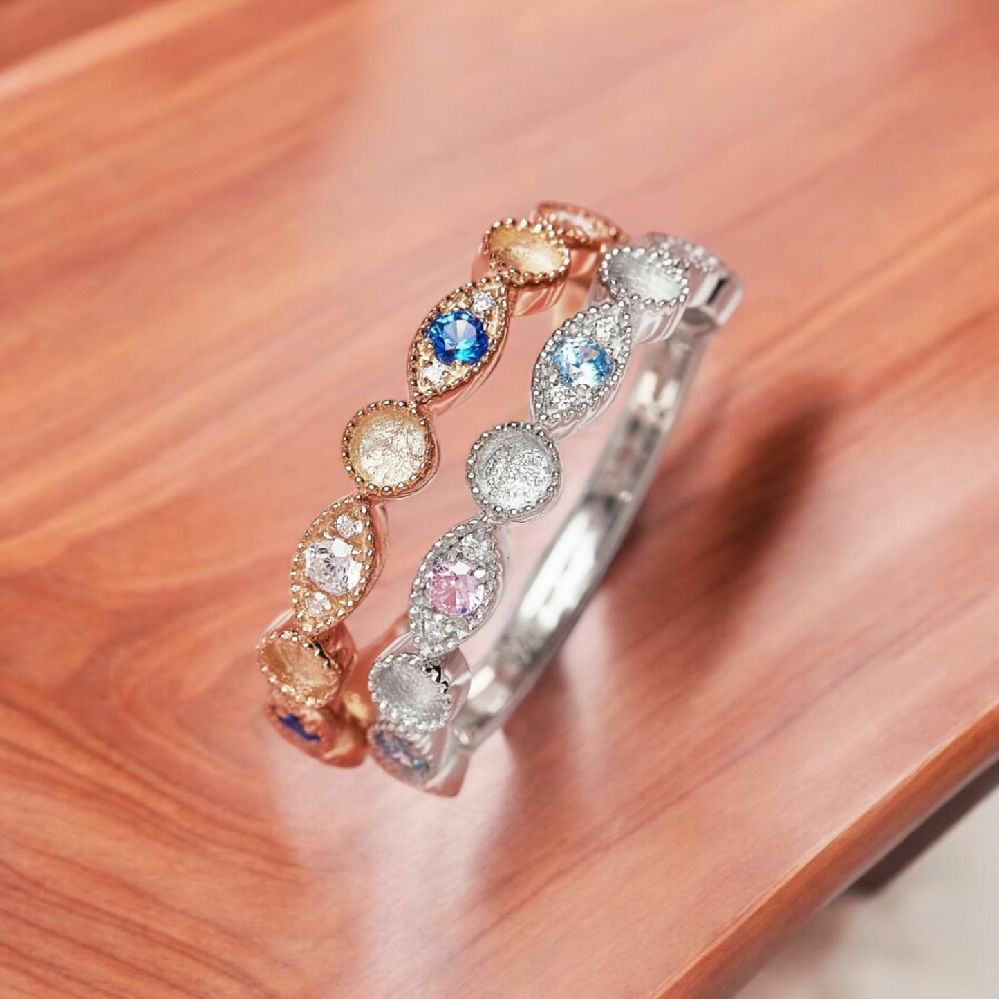 Raine Sterling Silver Ring (Multiple Birthstones)