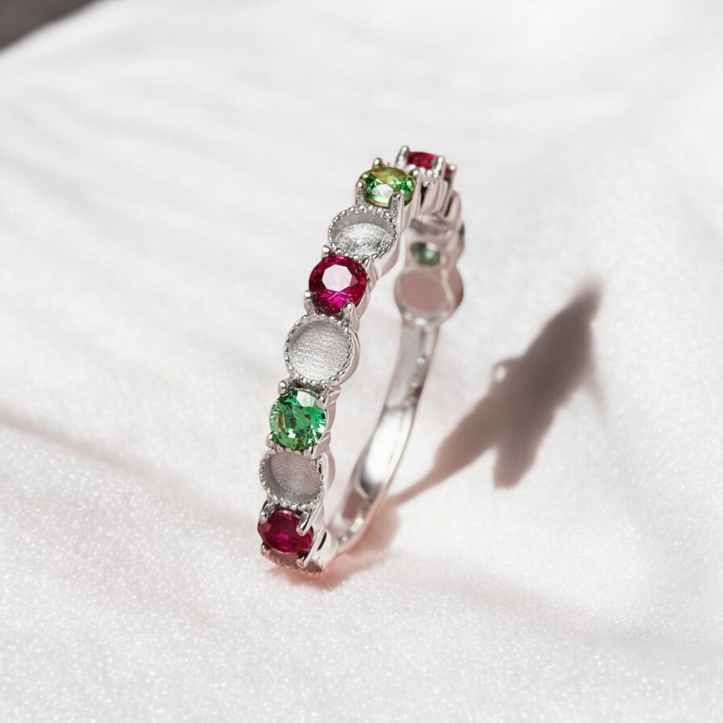 Raine Sterling Silver Ring (Multiple Birthstones)